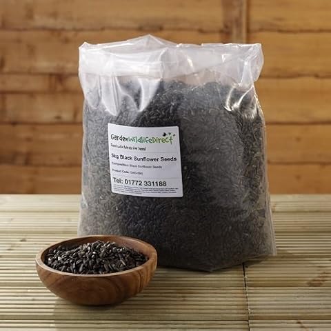 12.55Kg Black Sunflower Seed - Garden Wildlife Wild Bird Food Cover