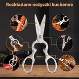 XINZUO 7-częściowy zestaw noży ze stali damasceńskiej z blokiem z drewna akacjowego, wielofunkcyjne nożyce kuchenne, profesjonalne, ostre noże kuchenne, wysokiej jakości noże kuchenne, z uchwytem z drewna Pakkawood