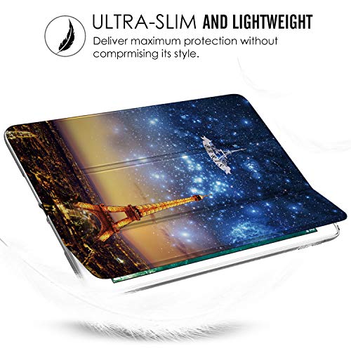 Image of DuraSafe Cases for iPad 9.7 Inch 5th 6th Air 1st Air 2nd Gen [iPad 5 6 Air 1 Air 2 ] A1893 A1954 A1822 A1566 MD785HN /A MD788HN /A MD786HN /A MD789HN /A Printed Sleek Design Flip Case - Paris Night