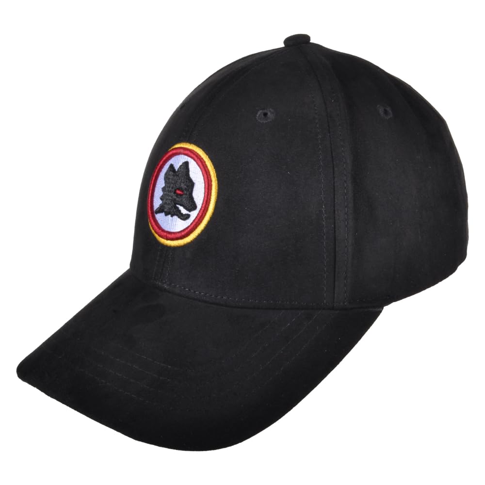 Cappello Baseball Eco Alcantara con Ricamo Lupetto Prodotto Ufficiale AS Roma