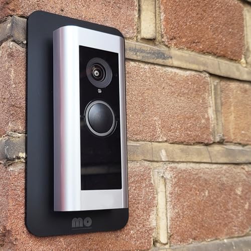 Mars Outpost Ohne Bohren Wandplatte für Videotürklingel Pro Kabel (Video Doorbell Pro 2 Wired) Montageplatte für Kabelgebunden Kamera Türklingel Plexiglas Platte für Festverdrahtet Spion Made in EU