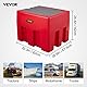 VEVOR Tragbarer Dieseltank 58 Gallonen Mobile Tankanlage, Rot Mobile Dieseltankstelle, 140 W Tankstation Dieseltank, 2600 RPM Transporttank, 12 V Automatik Pumpe, 4 m Schlauch Benzintank zum Betanken