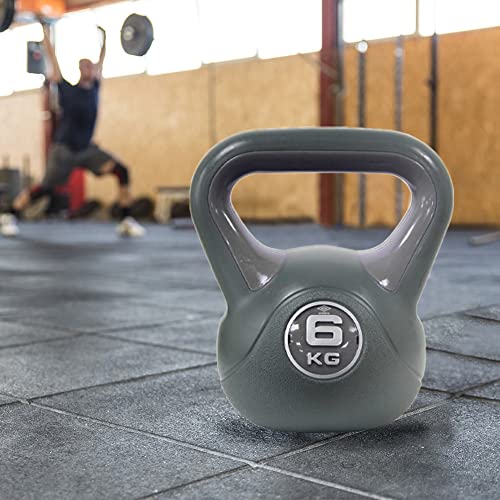 BAKAJI Kettlebell 6 Kg Peso in Ghisa per Palestra