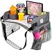 Kenley Kids Travel Tray, Toddler Car Seat Lap Tray, 16.5 x 13.5 Inches (Pink/Gray)