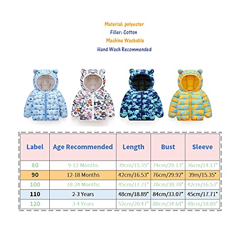 Kids Winter Outfit, Hooded Jacket Lichtgewicht Jas Warm Waterdicht Outwear - Image 8