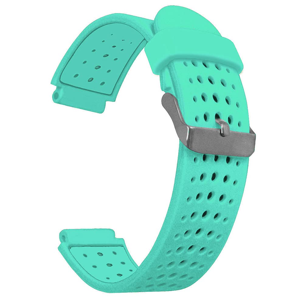 AISPORTS Compatible with Garmin Approach S20/S5/S6 Strap Silicone, Soft Breathable Silicone Strap Sport Wristband Bracelet Replacement Strap for Garmin Forerunner 735XT/235/235 Lite/230/220/620/630