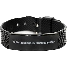 The best revenge is massive success Motivational Bracelet, A Unique Graduation Gifts for the Ambitious Man