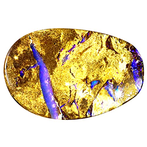 Opale rocheuse multicolore naturelle de Koroit 24 x 16 mm pour joaillerie