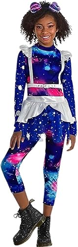 amscan Galaxy Girl Costume Set - Medium (8-10) - Multicolor Polyester, Perfect for Unique Space-Themed Look