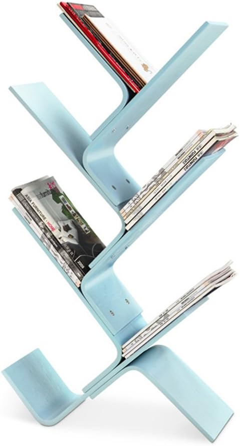 Magazine racks Nordic Solid Wood Newspaper Stand Simple Personality Office Floor Magazine Shelf Decoration Display Racks Creative Shelves
