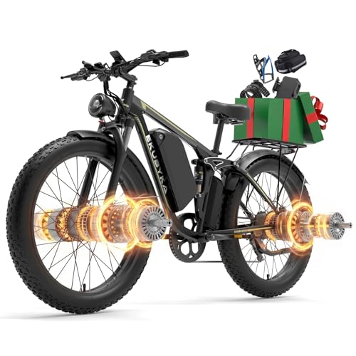 8000W Dual Motor Electric Bike for Adults, 48MPH Fast Full