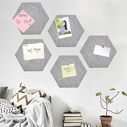 8 pezzi bacheca esagonale in feltro, 17,8 x 16,8