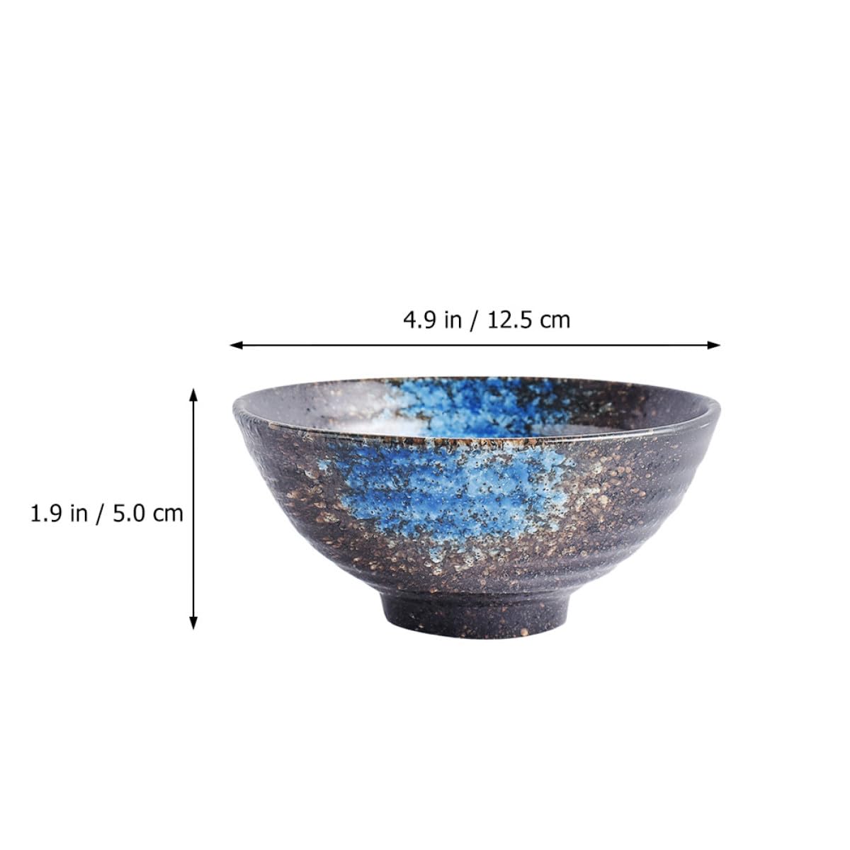 Luxshiny Tazones de Cerámica Japoneses Fáciles de Limpiar Juego de 4 Aptos para Comidas Frías y Calientes, Estilo Japonés Color Aleatorio para Ramen y Arroz