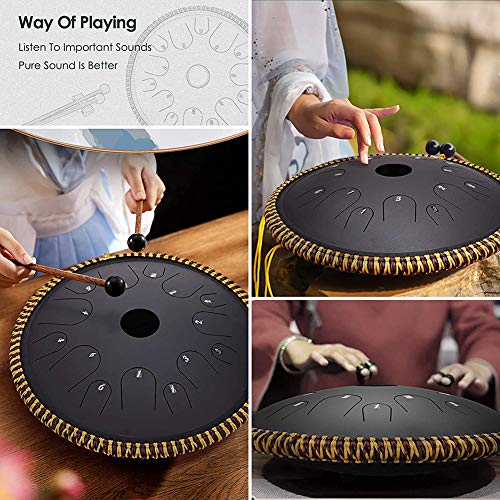 Steel Tongue Drum 14 pulgadas 14 notas C miniatura 6