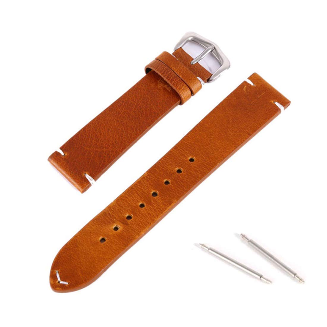 Bracelet de montre cuir veau vintage de qualité supérieure avec boucle