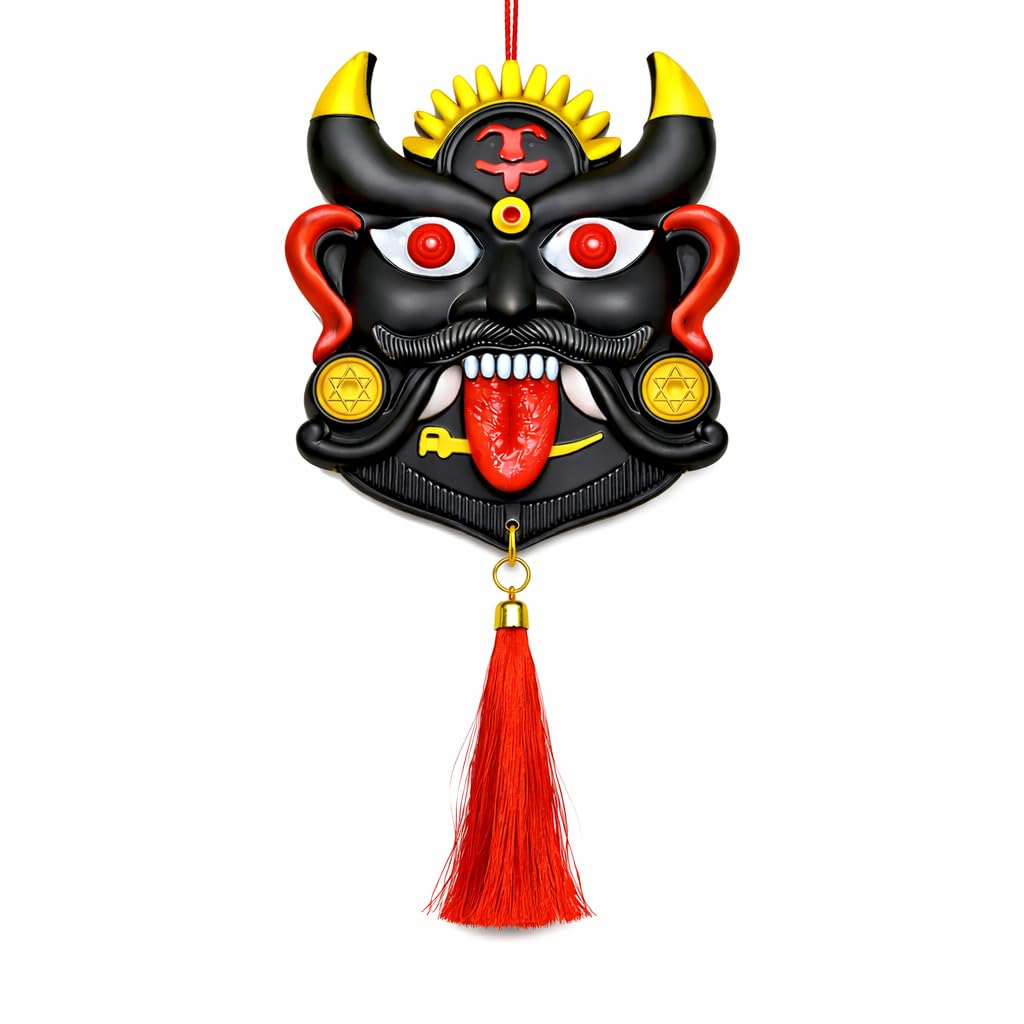 YTM Entrance Energy Shield Nazar Battu for Home & Office | Evil Eye Protection Wall Hanging for Main Door | Premium Drishti Decor for Negative Energy Block & Vastu Entrance Safety (Large, Multicolor)-image-14