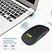 immagine 1Mouse Bluetooth Senza Fili, Mouse con Ricevitore USB Retroilluminazione a 7 Colori a 2.4GHz, Mouse1600 DPI Compatibile con iPad / PC / MAC / Windows