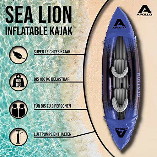 Kajak Apollo Sea Lion Aufblasbares Kajak 312 x 91 x 51 cm