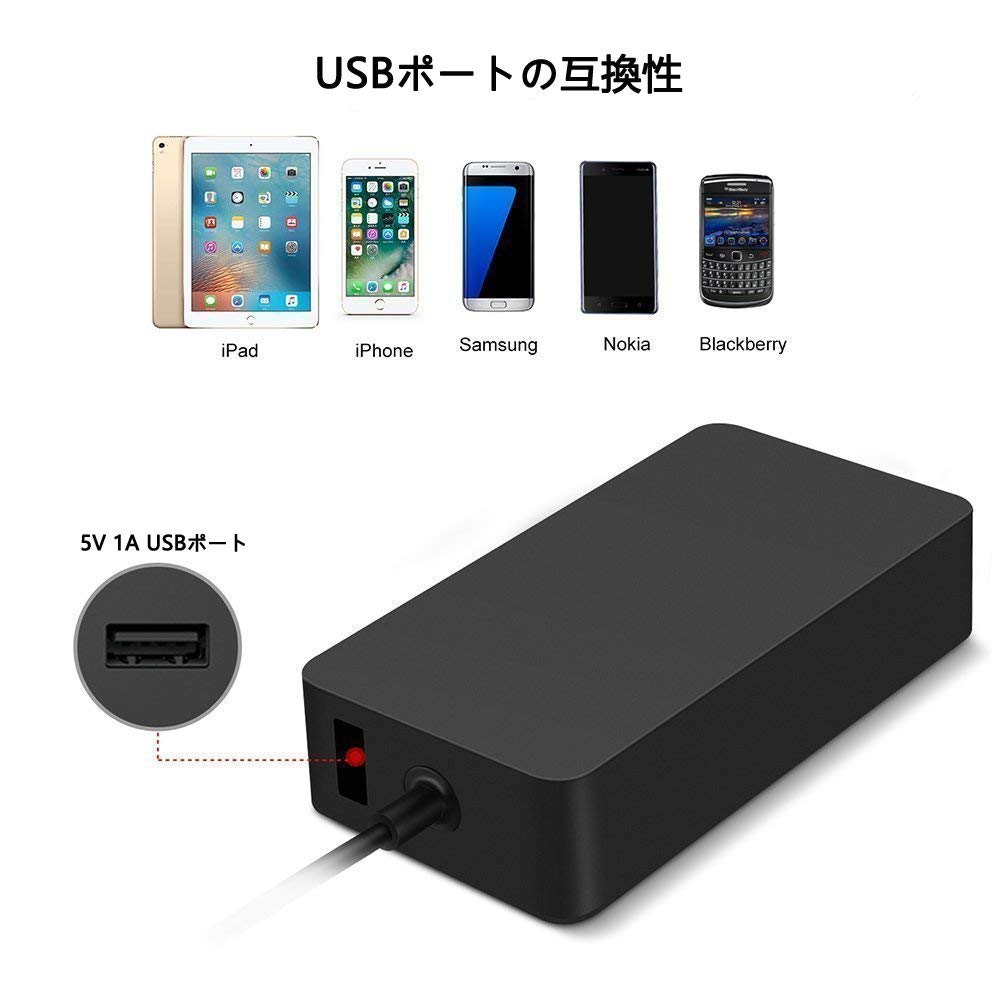 Amazon.co.jp: Surface Pro 2 充電器, BOLWEO 12V/3.6A 48W 電源AC