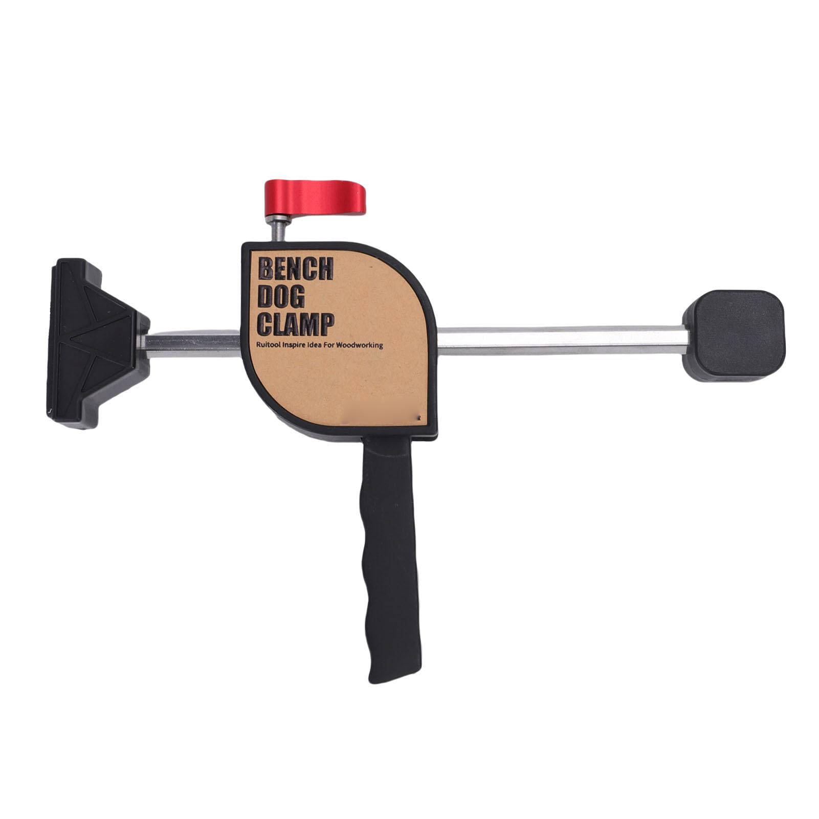 Morsetto per cani da banco Morsetto per cani da banco Kit di morsetto a vite regolabile per progetti di lavorazione del legno con fori da 19 mm Cuscinetto in gomma plastica in
