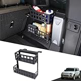 HIRUFAIT Trunk Right Organizer Compatible with Land Rover Defender 110 2020-2025, Aluminum Alloy Cargo Rack Modular Storage Box Basket Accessories