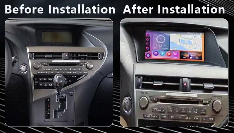 Android Auto inalámbrico para Lexus RX con autoradio táctil fluida de 4 núcleos 7