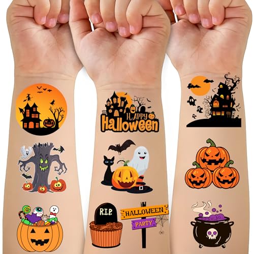53 PCS 80s Temporary Tattoos, Retro 1980s Hip Hop Party Birthday Decorations Fake Game Console Recorder Tattoo Body Sticker for 80s Birthday Party Favors Supplies Kids Boys Girls Party Bag Filler