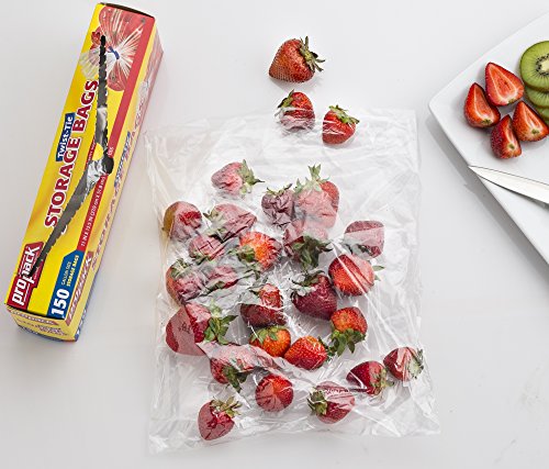 ProPack Disposable Plastic Storage Bags with Original Twist Tie, 1 Gallon Size, 900 Bags, Great for Home, Office, Vacation, Traveling, Sandwich, Fruits, Nuts, Cake, Cookies, Or Any Snacks (6 Packs) - Thumbnail 3