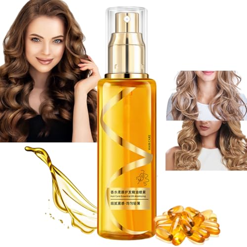 Essential Oil Hair Spray for Dry, Damaged, and Frizzy Hair - Anti-Frizz Serum with Fragrance