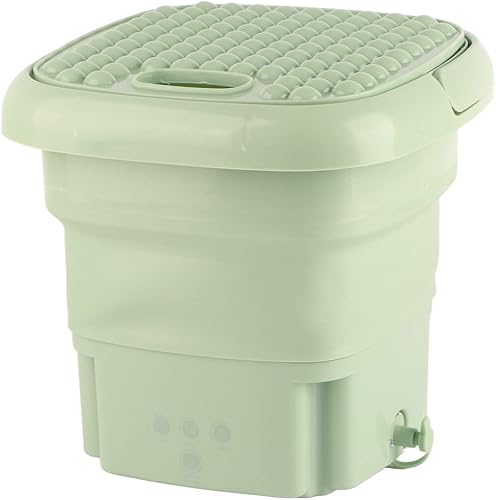 Lavadora portátil, mini lavadora portátil, pequeña lavadora plegable con cesta de drenaje para lavar ropa de bebé, ropa interior adecuada para