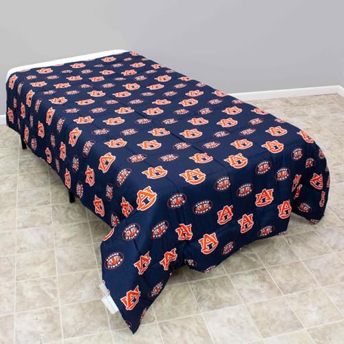 Image of Everything Comfy Auburn Tigers Reversible Big Logo Soft and Colorful Comforter, Full