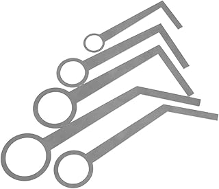 Toyvian 5個 管楽器修理ツール スネック ト ス テナー スリード 木管楽器用品 ス修理アクセサリー スパッドレベリングツール ステンレス鋼 Silver