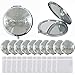 WE 12 Pcs Masquerade Mask Compact Mirrors - Quinceanera/ Sweet 16 (White)