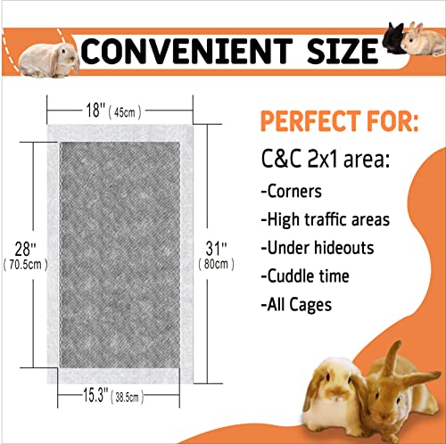 Ginidear Guinea Pig Bedding, Disposable Guinea Pig Cage Liners thumb #3