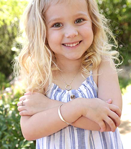 Personalized Gift Sterling Silver or 14K Gold Plated Baby or Child's Cuff Bracelet, Children's Custom Jewelry with Engraved Name4