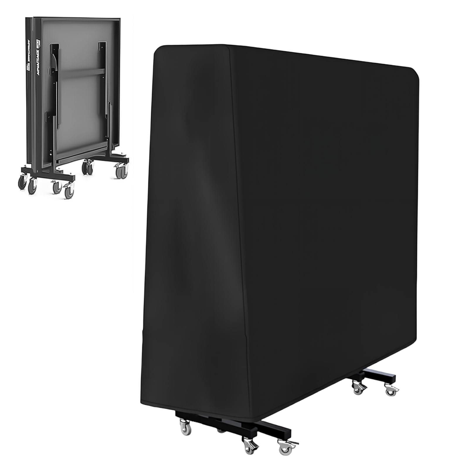 Copertura per Tavoli da Ping Pong 165x70x185cm Custodia Protettiva per Tavolo da Ping Pong con Fibbie Antivento Copertura Tavolo Ping Pong Oxford Impermeabile Anti-UV per Esterno e Interno