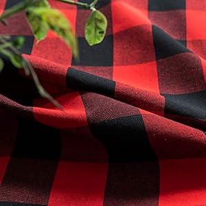Curtain Swags for Widnows 1 Panel Classic Buffalo Check Swag Country Farmhouse Kitchen Window Curtain - Black & Red, W 54" x L 36" with a 16" Center Drop Curtain Swags for Widnows 1 Panel Classic Buffalo Check Swag Country Farmhouse Kitchen Window Curtain Black Red W 54 x L 36 with a 16 Center Drop