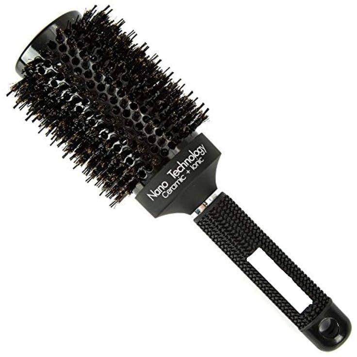 Pro Hair Combs for Women Round Brush for Blow Drying with Natural Boar Bristle, Professional Round Hair Brush for Hair Styling, Drying, Healthy Hair (53 MM)