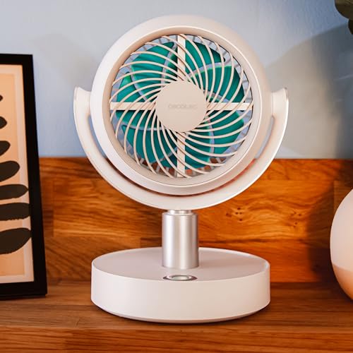 Cecotec Tischventilator EnergySilence 800 Cyclone Desk Portable, DC Motor 10 W, 6 Zoll, 4000 mAh Akku, 5 Geschwindigkeiten… – Ansicht 6