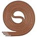 Produktbild Di Ficchiano gewachste runde Schnürsenkel, Schuhband, Laces, Durchmesser 2-4 mm für Businessschuhe, Anzugschuhe und Lederschuhe Farbe: ginger Länge: 90cm