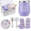 Heremans Nurse Gift Box for Women Nurse Appreciation Gift Set Nurse Graduation Nursing School Nurse Christmas Gifts Nurse Practitioner RG Gift Wine Tumbler Gift Set for Nurse