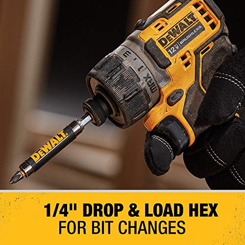 DEWALT XTREME 12V MAX Cordless Screwdriver, 1/4-Inch, 2-Ah Batteries (DCF601F2)