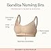 Belly Bandit Womens' Nursing Bra with Removable Pads - Black - Medium