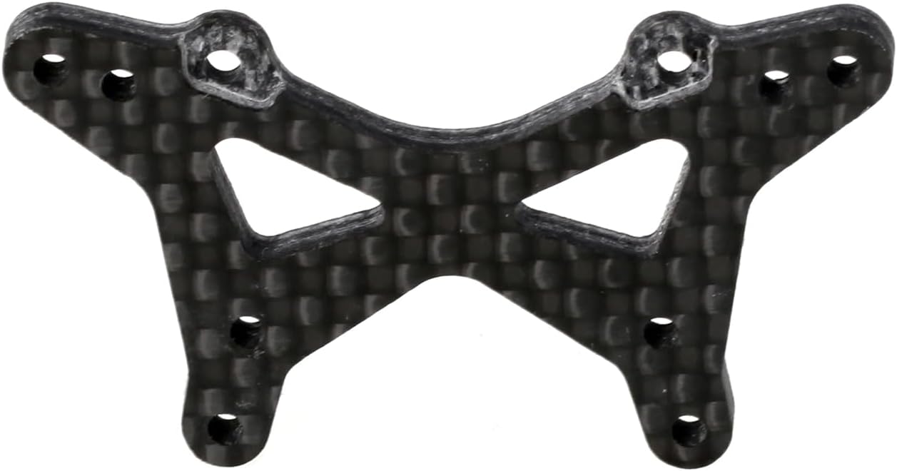 LCX Racing RC Car CNC Machined Carbon Fibre Front Rear Shock Tower Shock Mount for 1/18 LOSI Mini-T 2.0, Upgrades Parts Accessories (Rear Shock Tower)