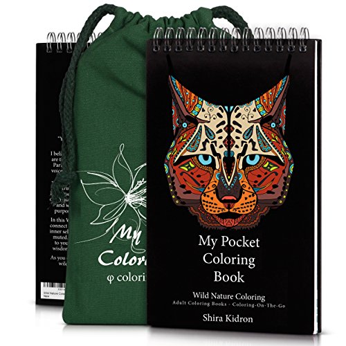 Adult Coloring Books: My Pocket Coloring Book - Coloring-On-The-Go - Wild Nature Coloring