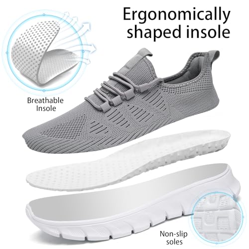 Image of Mens Running Shoes Tennis Shoes Walking Gym Sneakers Lightweight Non Slip Mesh Casual Workout Sneakers