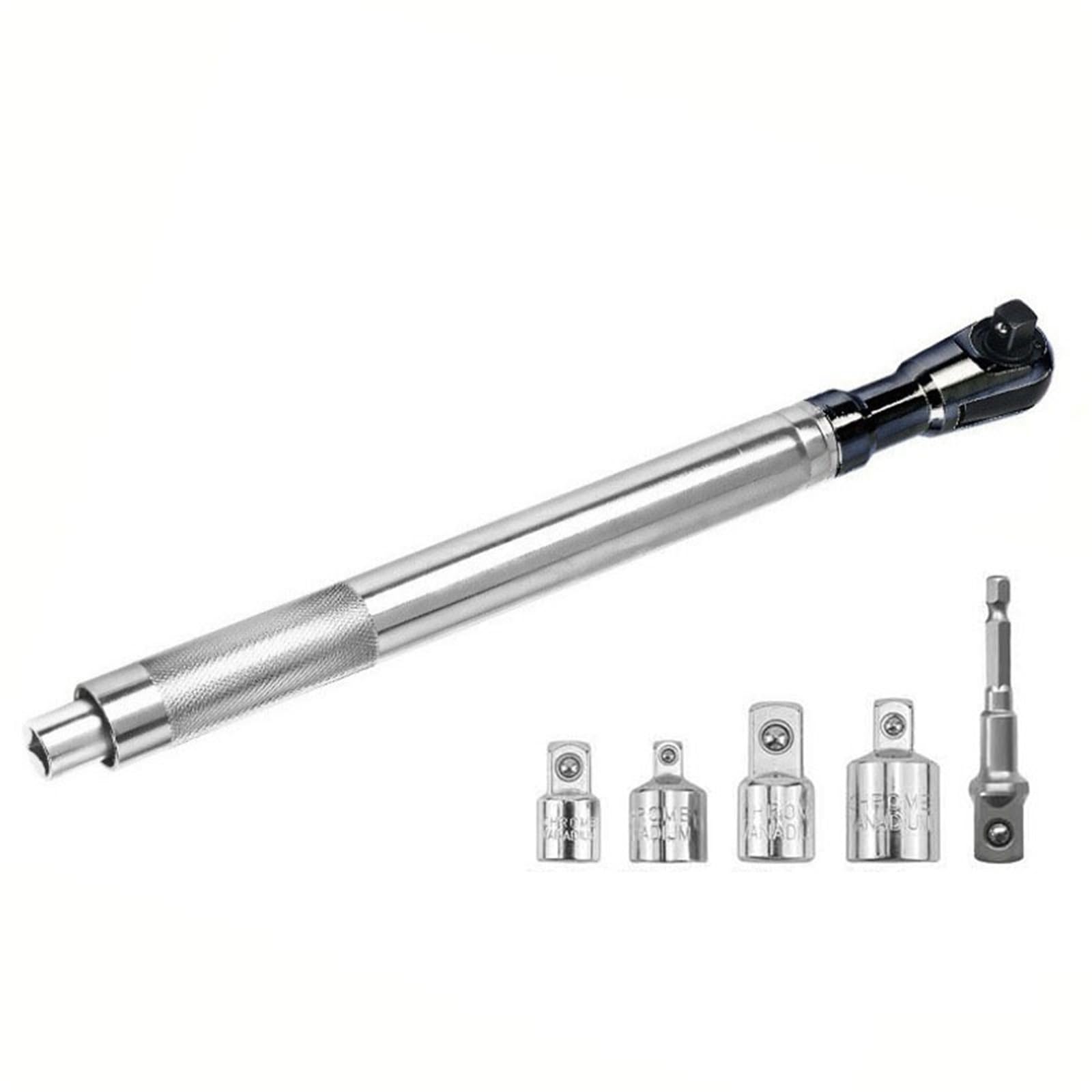 Oashyuer S-Adapter Torque Wrenches 1Pc Offset Impact Extension Wrench, Ratchet Torque Auto Repair Tool, 1/2 Manual Automatic Repair Tools Torque Wrench(S-Adapter)