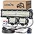 LEDKITO 12 Inch LED Light Bar and 2PCS 4 Inch LED Pods with Rocker Switch 16AWG 3 Lead Wiring Harness Kit Off Road Light Bar Spot Flood Combo Triple Row Light Bar for UTV Truck Tractor