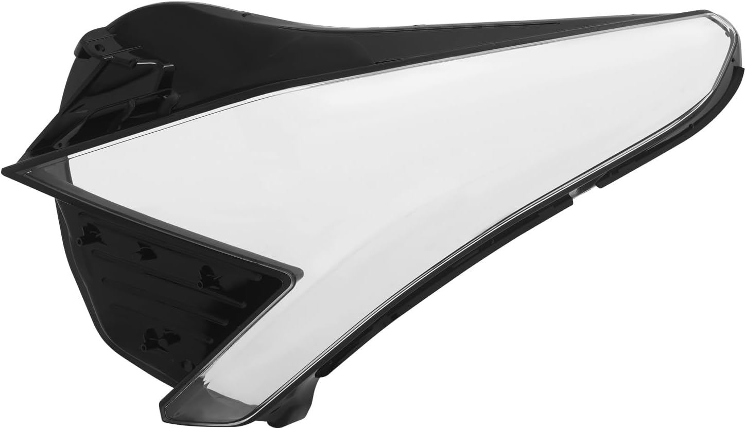 Headlight Headlamp Lampshade Lens Cover for 2016-2020 for Cadillac XT5,Right/Left Headlight Lens Pair Cover With High Light Transmission,Direct Replacement Black Clear Lens Cover (Left side)