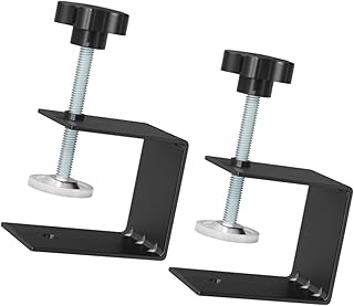 C-Clamps Heavy Duty, Universal Desk Clamp Cabinet Installation Clamps Cabinetry Adjustable Shelf Clamps for Desk Extension/Panel Work (2 Packs)